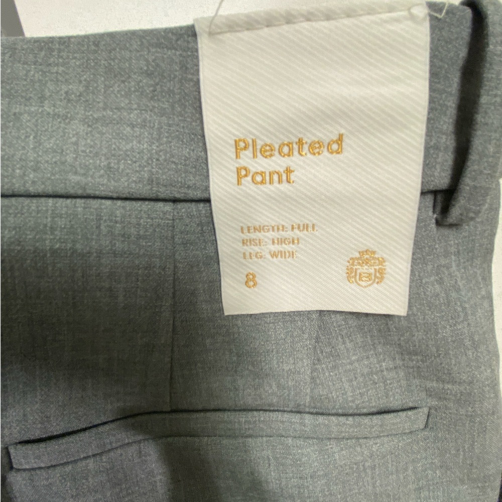 Brand new Babaton Pleated Pant high-waisted wide-leg pleated pants - Picture 5 of 9